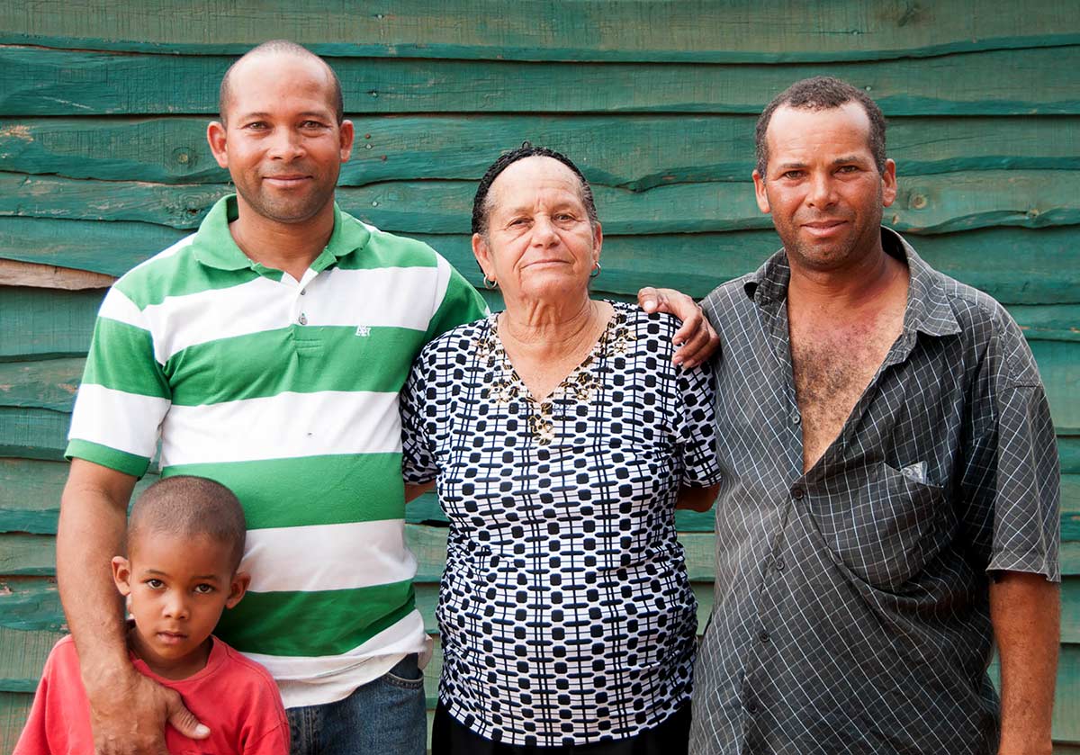 Local community members at the Dominican Republic water project